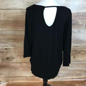 Black long sleeve top