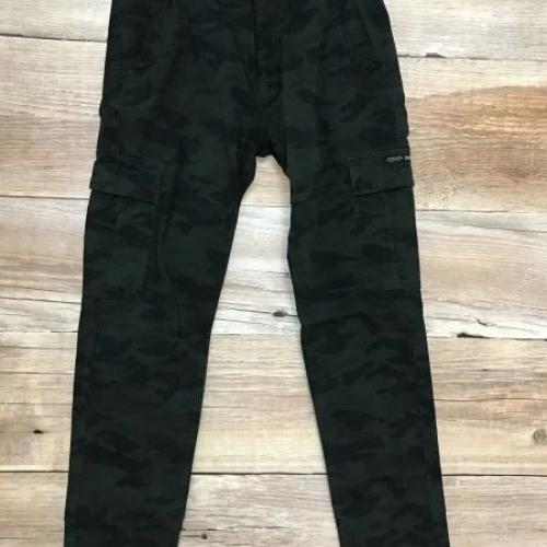 Superdry Dark Camo Green Straight Leg Trousers