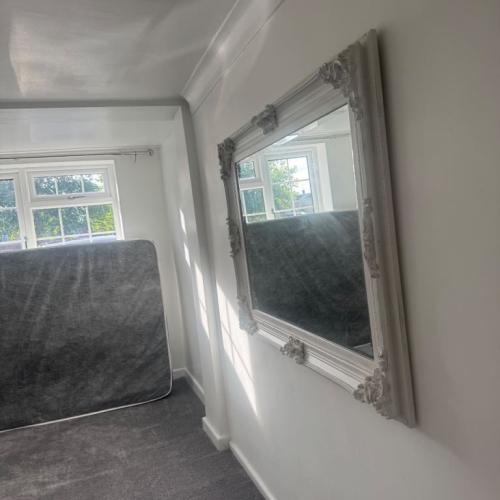 One large bedroom with a separate