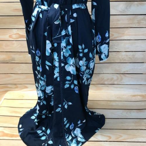 Blue Floral Robe