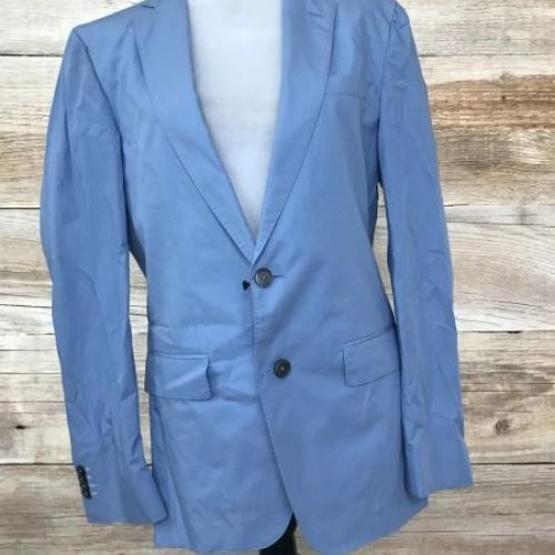 Hugo Boss Light Blue Single Breasted Blazer