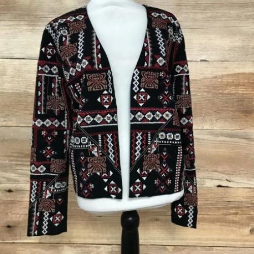 Biba Embroidery Detail Open Blazer