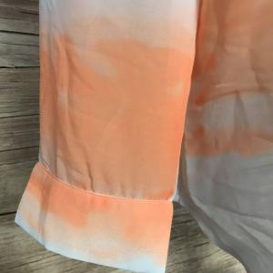 Orange and white blouse