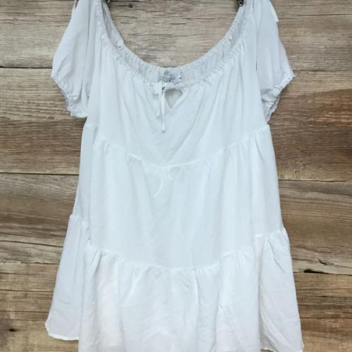 In The Style White Bardot Style Top