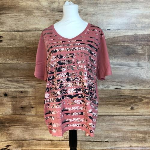 Pink short sleeve top