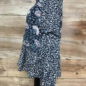 Kaleidoscope Blue Floral Long Sleeve Top