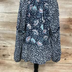 Kaleidoscope Blue Floral Long Sleeve Top