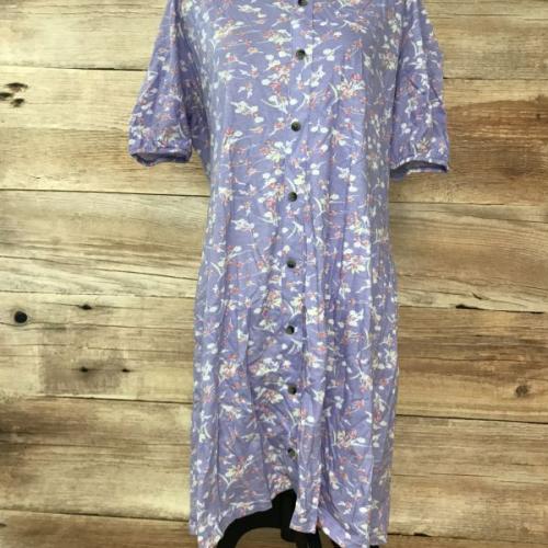 BonPrix Collection Purple Floral Smock Dress
