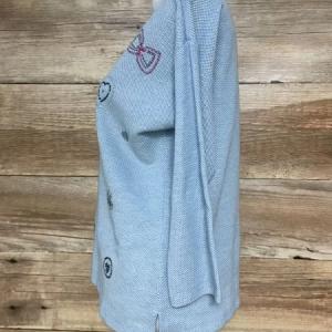 Betty Barclay Blue Jumper with Embellished Pattern Design