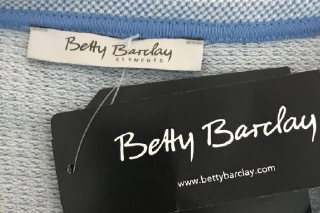 Betty Barclay Blue Jumper with Embellished Pattern Design