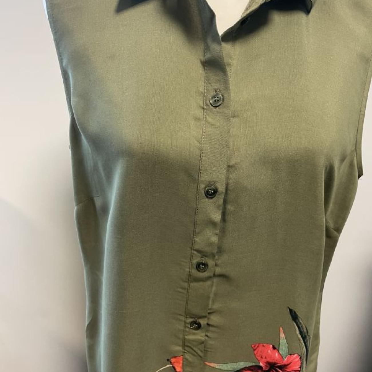 Khaki blouse