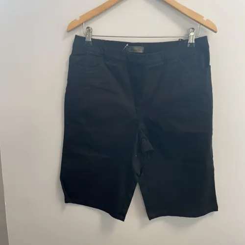 Black cotton shorts