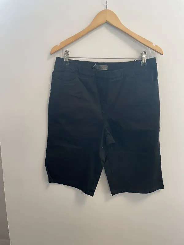 Black cotton shorts
