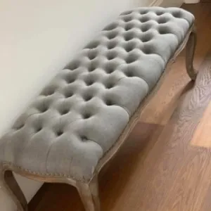 Red leather sofa. Also a double sofabed.