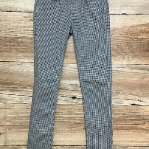Gant Black and White Star Patterned Slim Fit Trousers