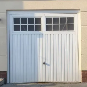 Hormann up and over garage door in white