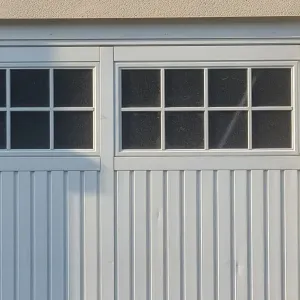 Hormann up and over garage door in white
