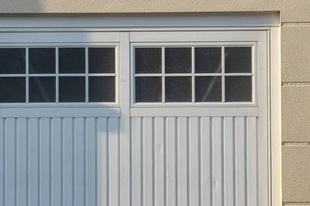 Hormann up and over garage door in white