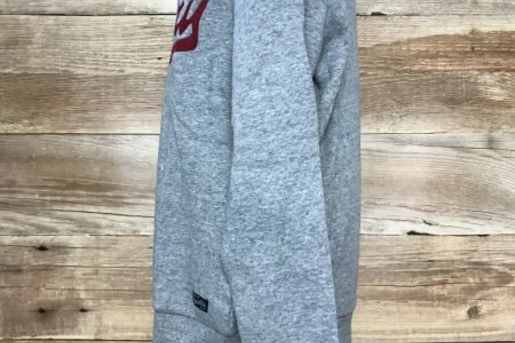 Superdry Grey Vintage Logo Interest Crew Neck Jumper