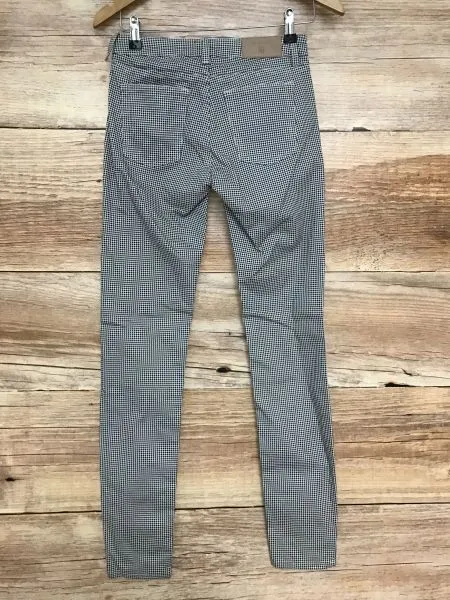 Gant Black and White Star Patterned Slim Fit Trousers