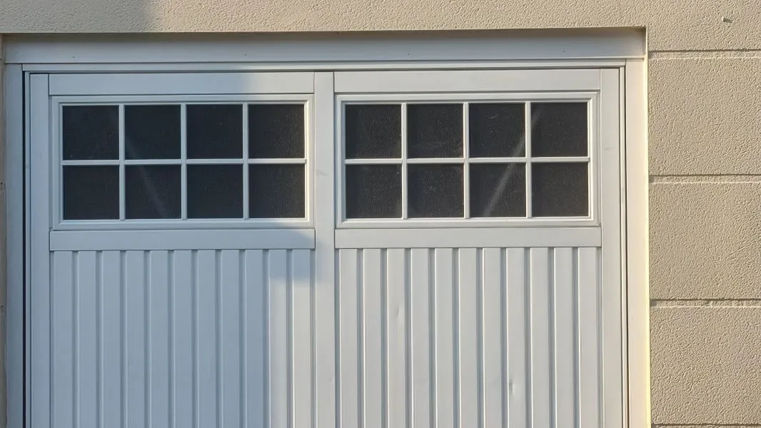Hormann up and over garage door in white