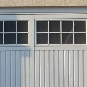 Hormann up and over garage door in white