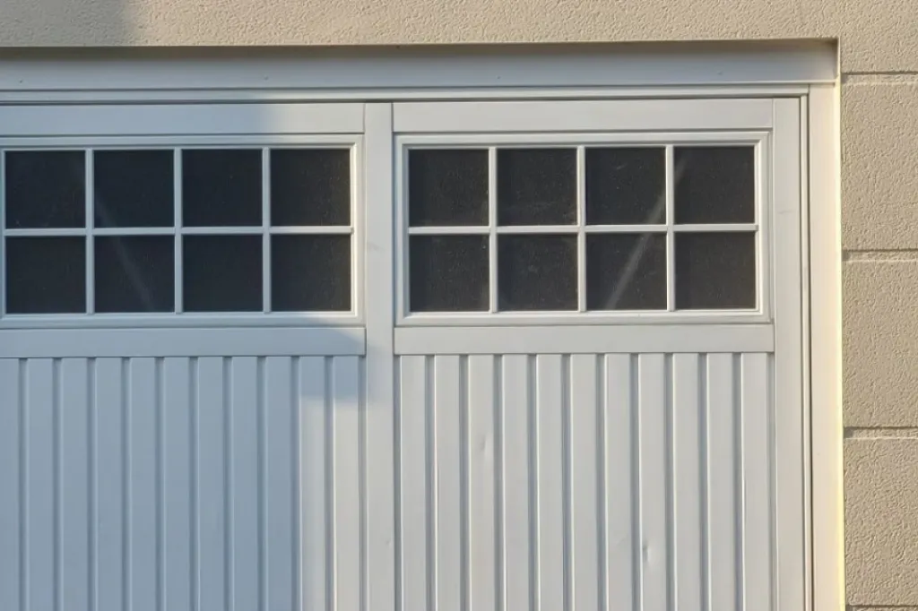 Hormann up and over garage door in white