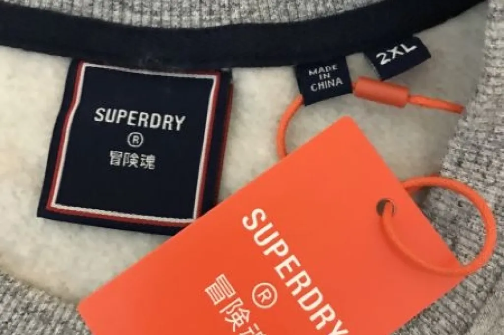 Superdry Grey Vintage Logo Interest Crew Neck Jumper