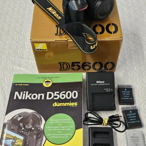 Nikon D5600 Body - Mint (3k Shutter Count) + Box & 3 Batteries