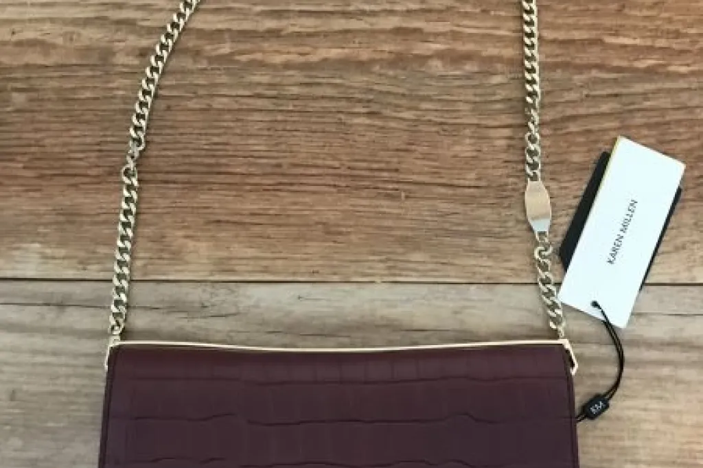 Karen millen plum handbag