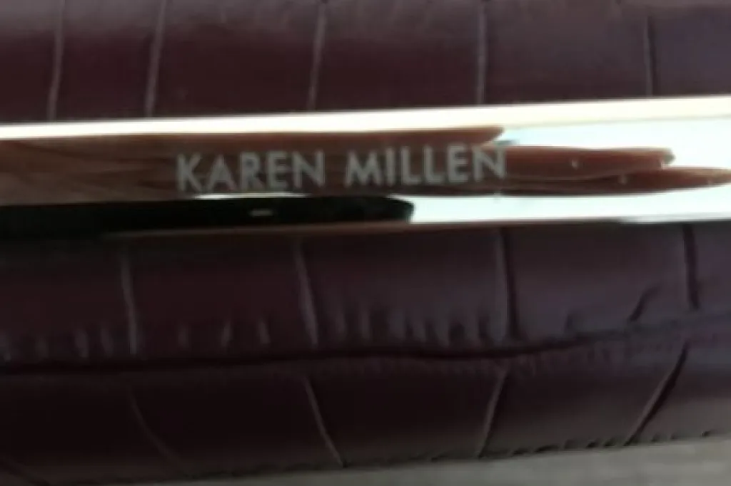Karen millen plum handbag