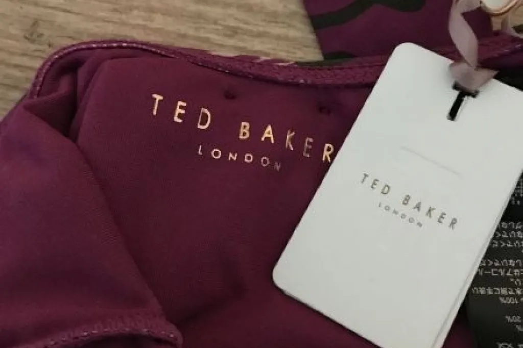 Ted Baker Purple Halterneck Swimsuit with Padded Cup