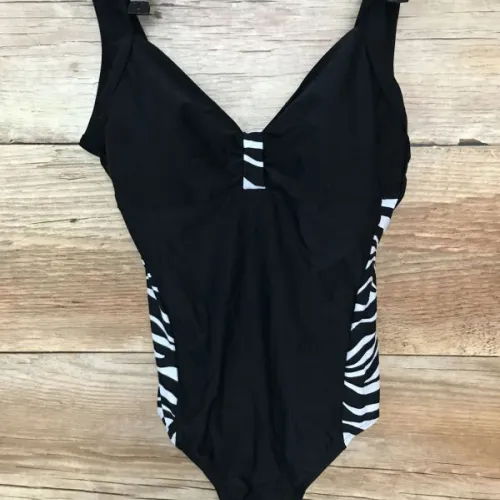 BonPrix Collection Black and White Zebra Print Swimsuit