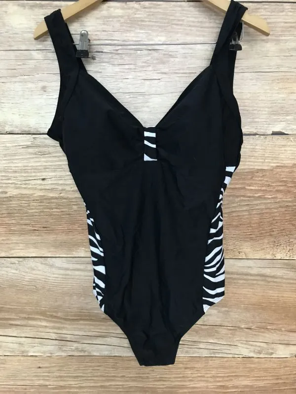 BonPrix Collection Black and White Zebra Print Swimsuit