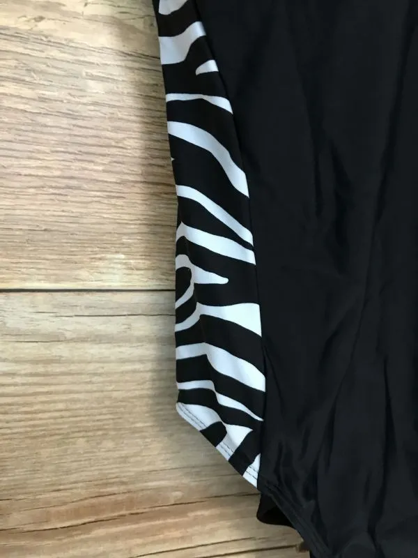 BonPrix Collection Black and White Zebra Print Swimsuit