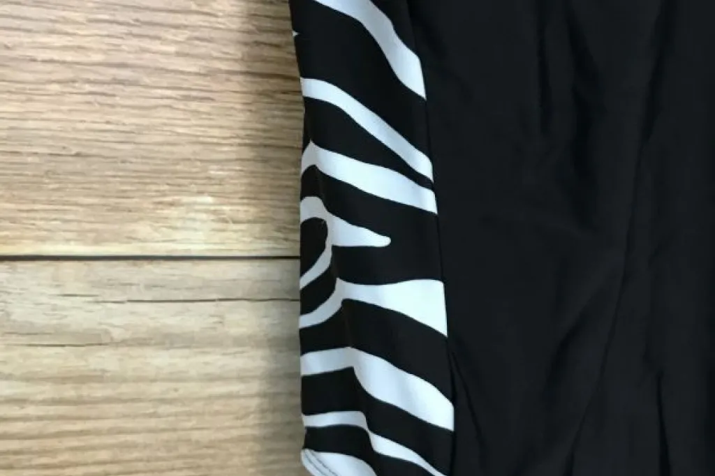 BonPrix Collection Black and White Zebra Print Swimsuit