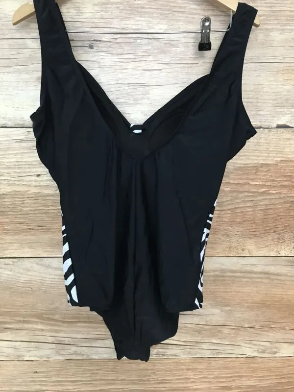 BonPrix Collection Black and White Zebra Print Swimsuit