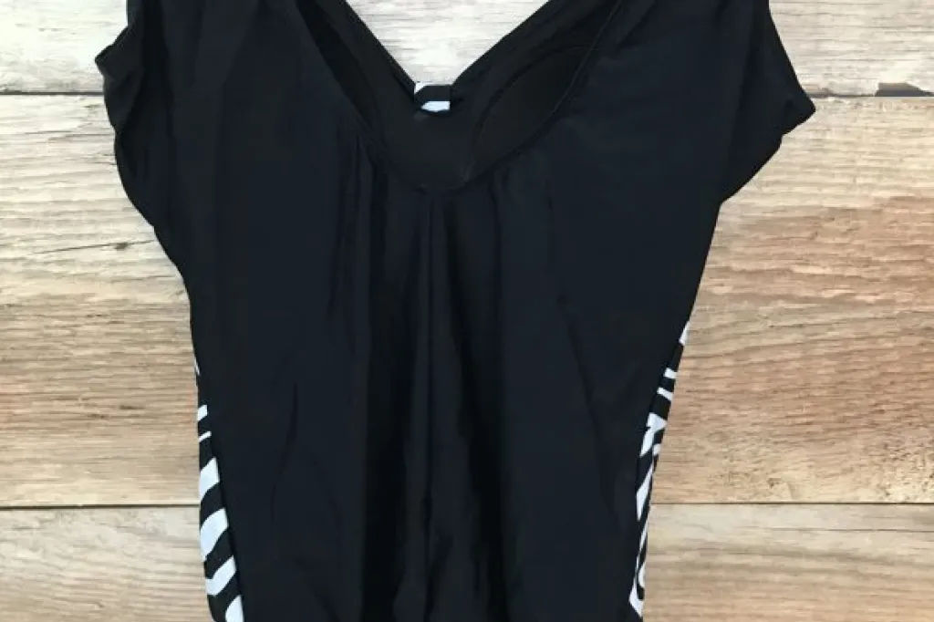 BonPrix Collection Black and White Zebra Print Swimsuit