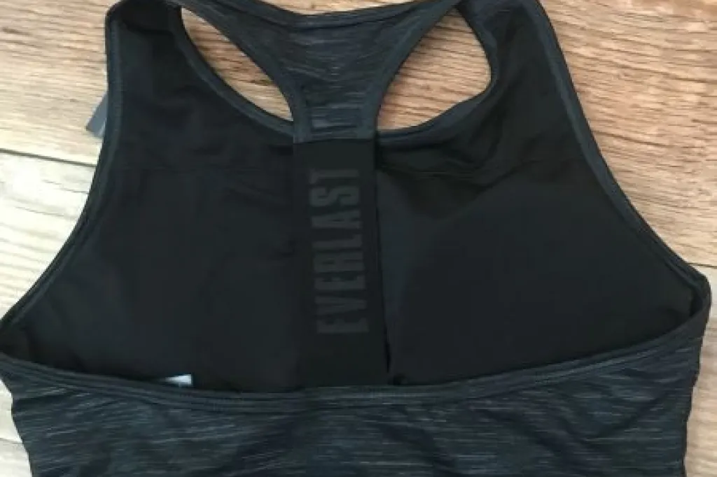 Everlast Black Racer Back Sports Bra