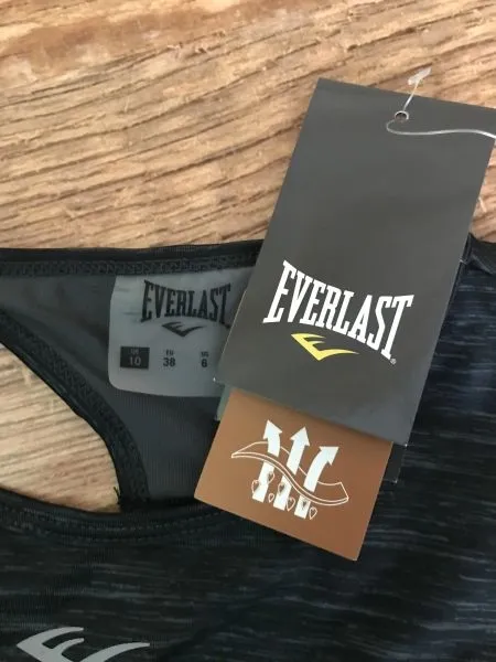 Everlast Black Racer Back Sports Bra