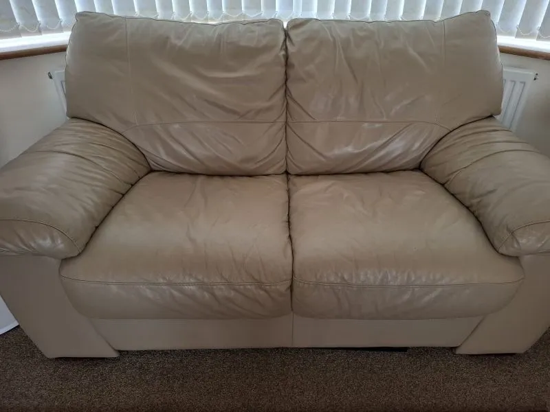 Free DFS Leather 3-seater sofa bed and 2-seater sofa
