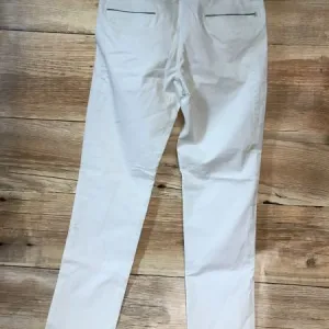 Hugo Boss White Straight Leg Trousers