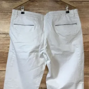 Hugo Boss White Straight Leg Trousers