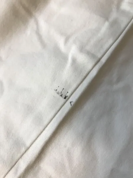 Hugo Boss White Straight Leg Trousers