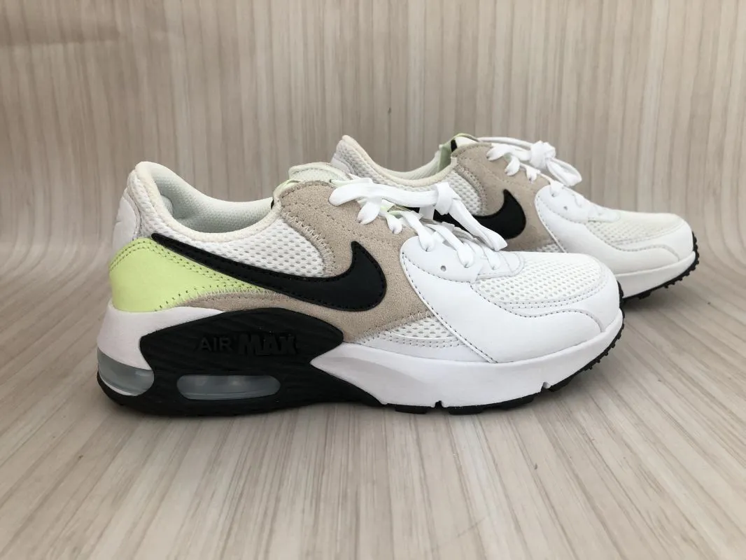 Nike Air Max White/Lime/Beige Trainers