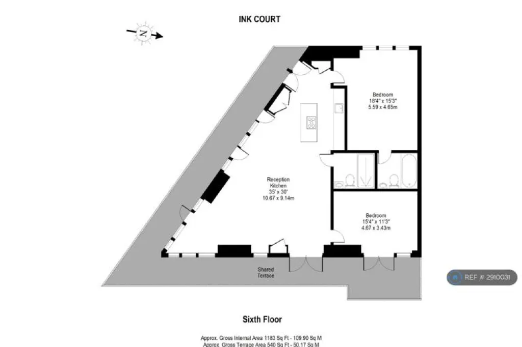 2 bedroom flat in Wick Lane, London, E3 (2 bed) (#2910031)