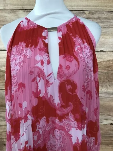 Kaleidoscope Pink Floral Pleated Dress