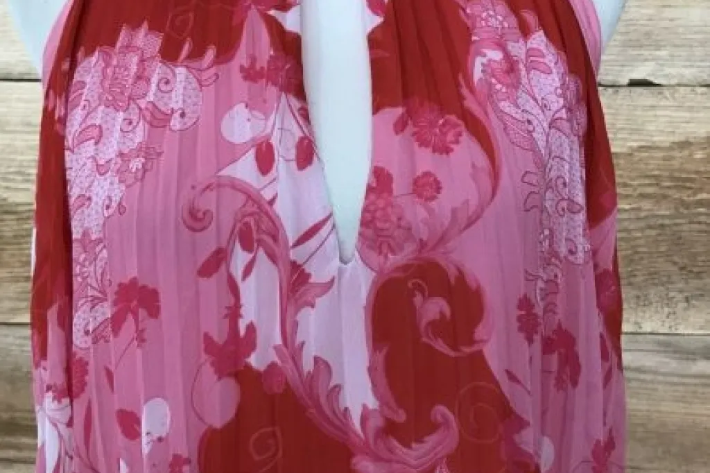 Kaleidoscope Pink Floral Pleated Dress