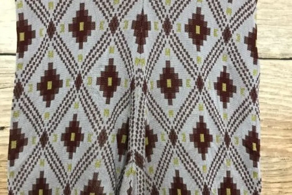 Scotch and Soda Brown and White Light Weight Wide Leg Trousers