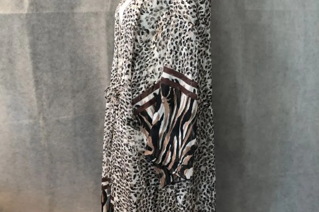 Animal print kaftan